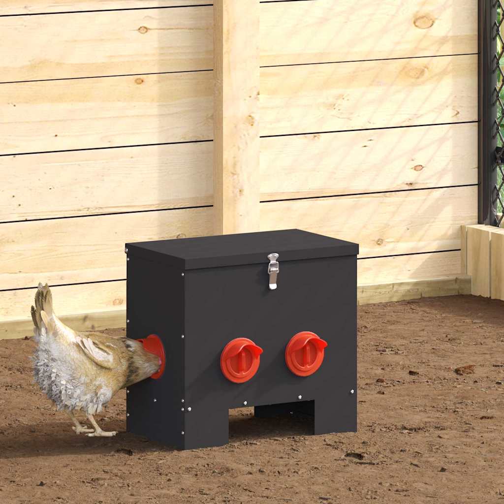 Feeder per pollo Nero 60.5 x 29 x 51 cm 874651