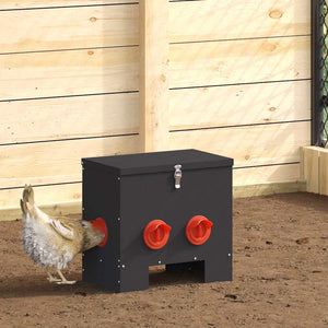 Feeder per pollo Nero 60.5 x 29 x 51 cm 874651