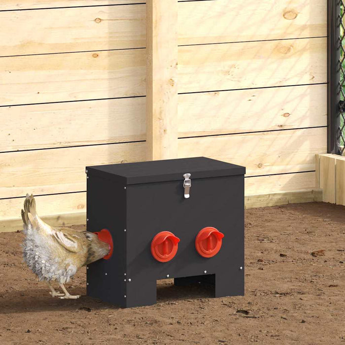 Feeder per pollo Nero 60.5 x 29 x 51 cm 874651