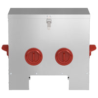 Feeder per pollo Argento 60.5 x 29 x 51 cm Acciaio zincato 874653