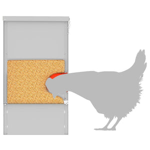 Feeder per pollo Argento 60.5 x 29 x 51 cm Acciaio zincato 874653