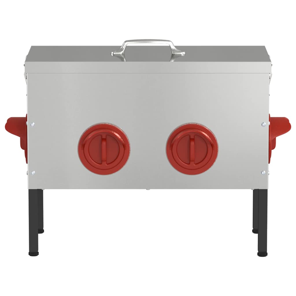 Feeder per pollo Argento 41,5 x 20,5 x 33 cm Acciaio zincato 874656