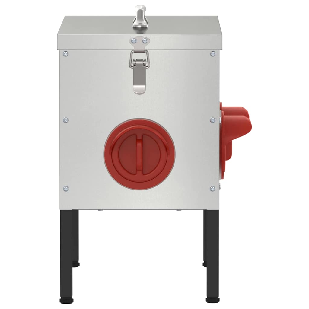 Feeder per pollo Argento 41,5 x 20,5 x 33 cm Acciaio zincato 874656