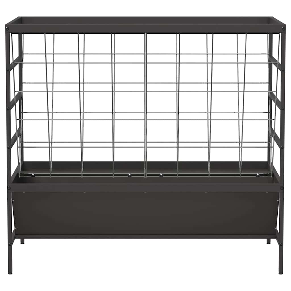 Mangiatore per Bestiame Nero 100 x 60 x 90 cm 874657