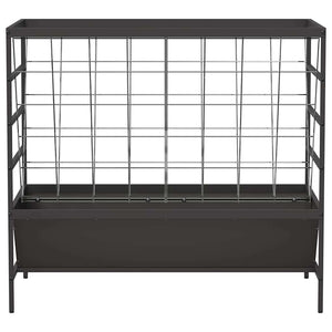 Mangiatore per Bestiame Nero 100 x 60 x 90 cm 874657