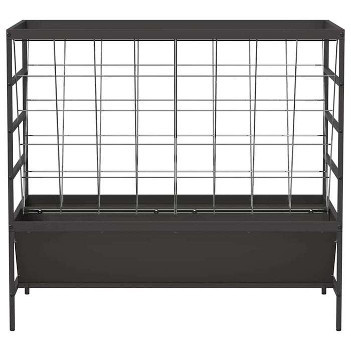 Mangiatore per Bestiame Nero 100 x 60 x 90 cm 874657