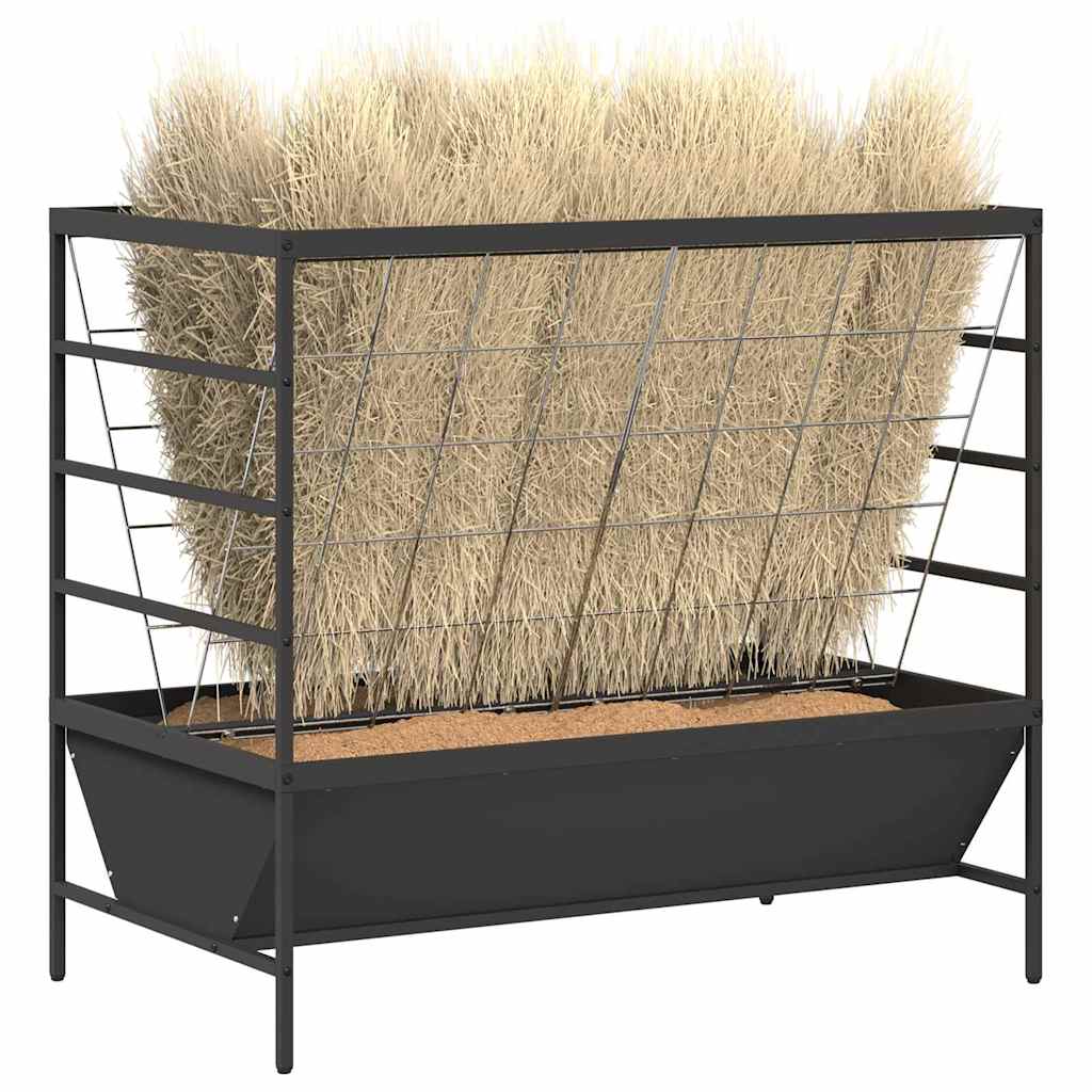 Mangiatore per Bestiame Nero 100 x 60 x 90 cm 874657