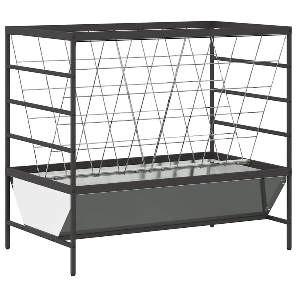 Mangiatore per Bestiame Argento 100 x 60 x 90 cm 874659