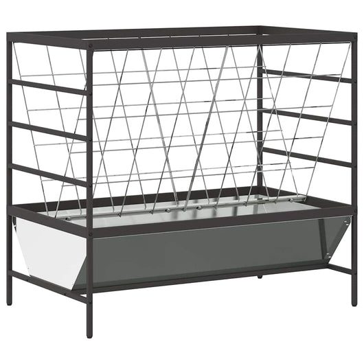 Mangiatore per Bestiame Argento 100 x 60 x 90 cm 874659