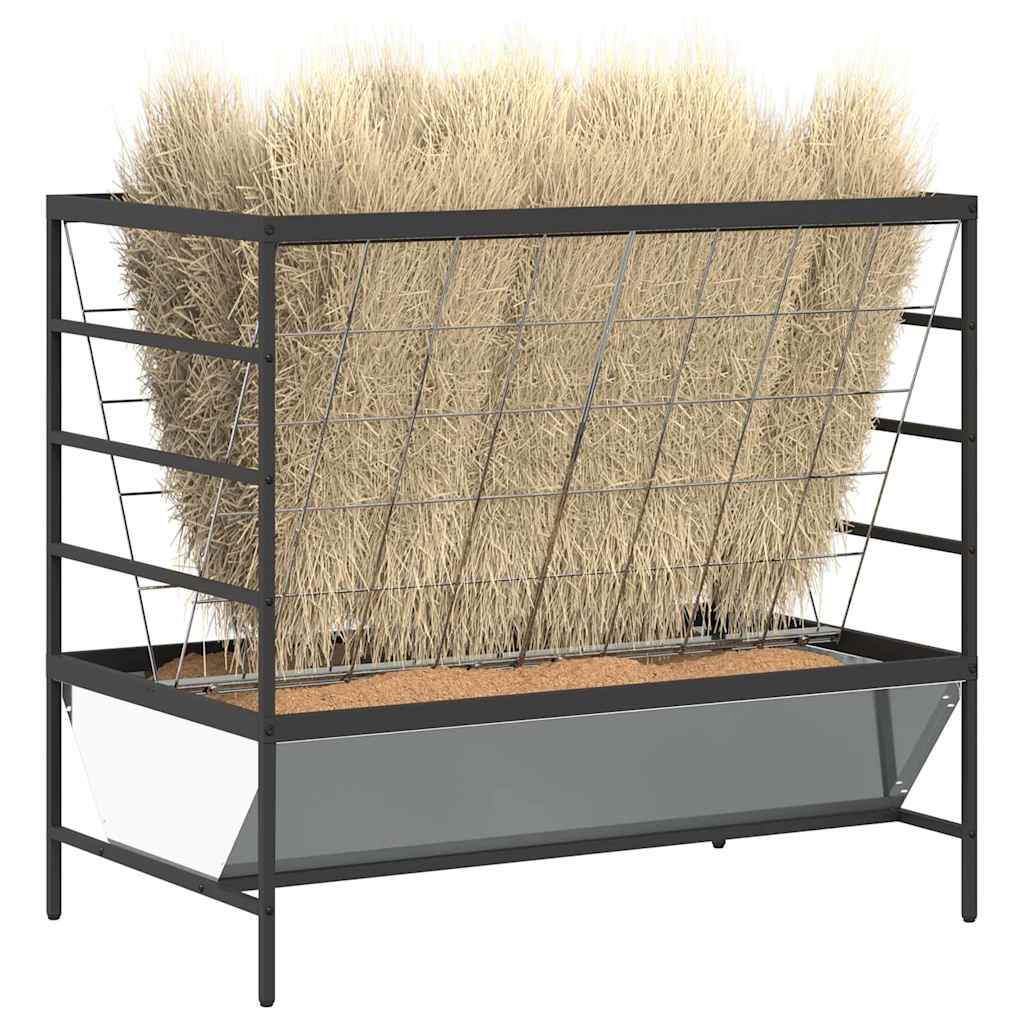 Mangiatore per Bestiame Argento 100 x 60 x 90 cm 874659