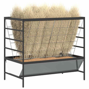 Mangiatore per Bestiame Argento 100 x 60 x 90 cm 874659