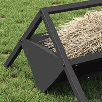 Abbeveratoio per bestiame Nero 111 x 76 x 38 cm 874660