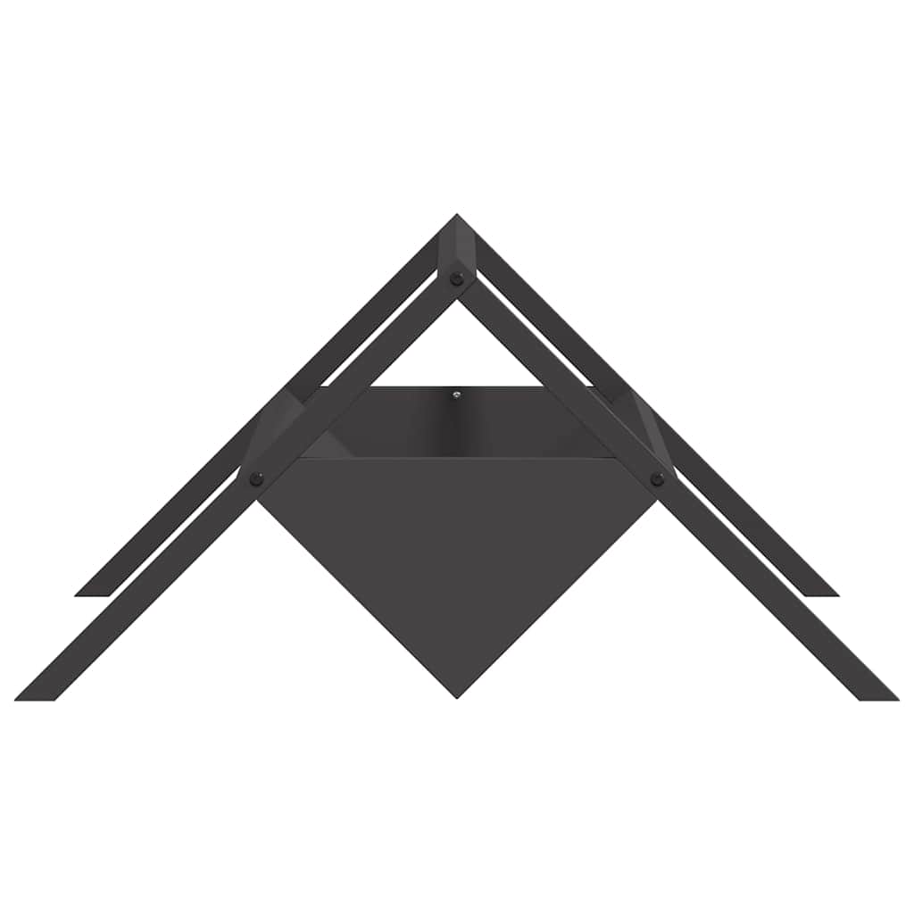 Abbeveratoio per bestiame Nero 111 x 76 x 38 cm 874660