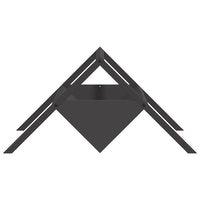 Abbeveratoio per bestiame Nero 111 x 76 x 38 cm 874660