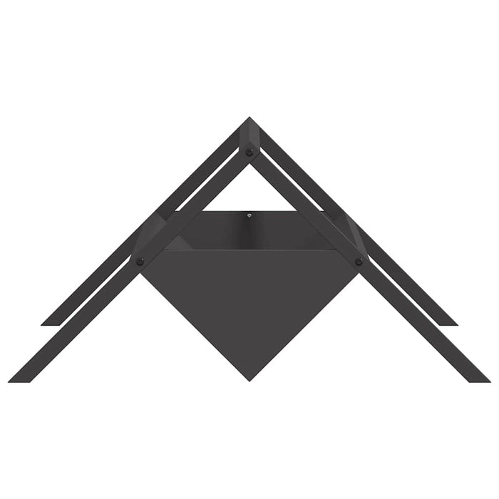 Abbeveratoio per bestiame Nero 111 x 76 x 38 cm 874660