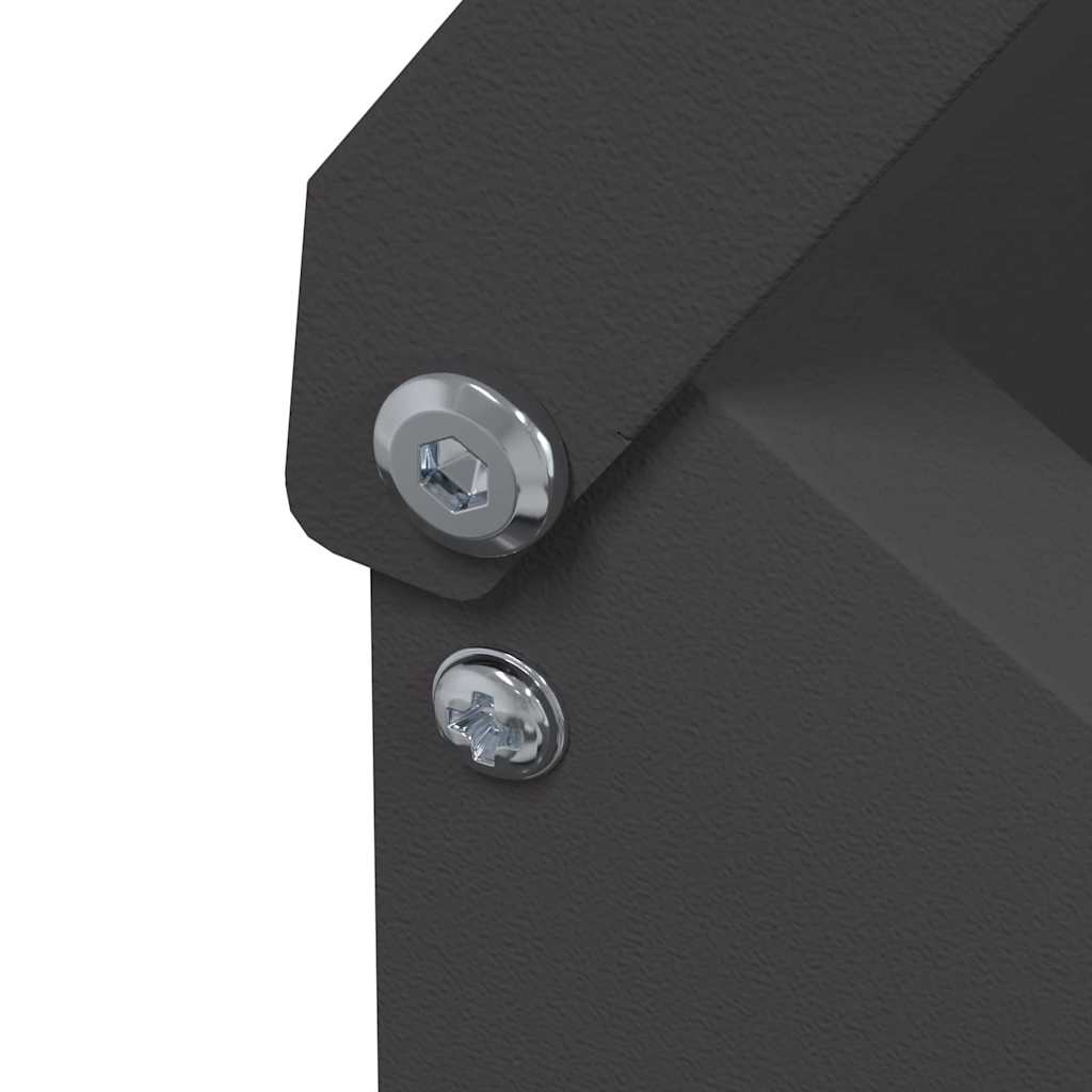 Feeder per pollo Nero 21 x 16 x 33 cm Acciaio laminato a freddo 874663