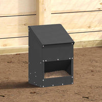 Feeder per pollo Nero 21 x 16 x 33 cm Acciaio laminato a freddo 874663