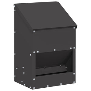 Feeder per pollo Nero 21 x 16 x 33 cm Acciaio laminato a freddo 874663