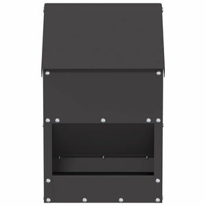 Feeder per pollo Nero 21 x 16 x 33 cm Acciaio laminato a freddo 874663