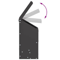 Feeder per pollo Nero 21 x 16 x 33 cm Acciaio laminato a freddo 874663