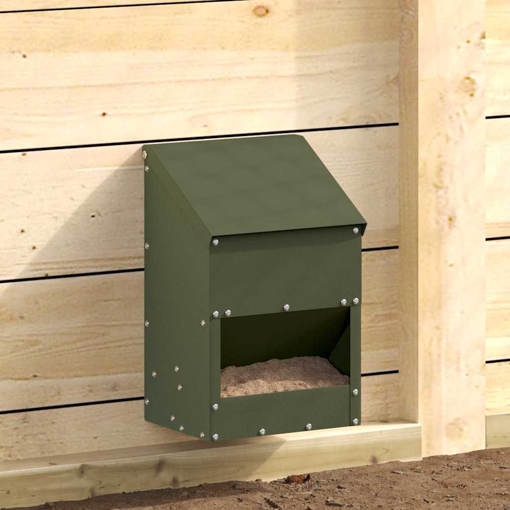 Feeder per pollo Verde oliva 21 x 16 x 33 cm 874664