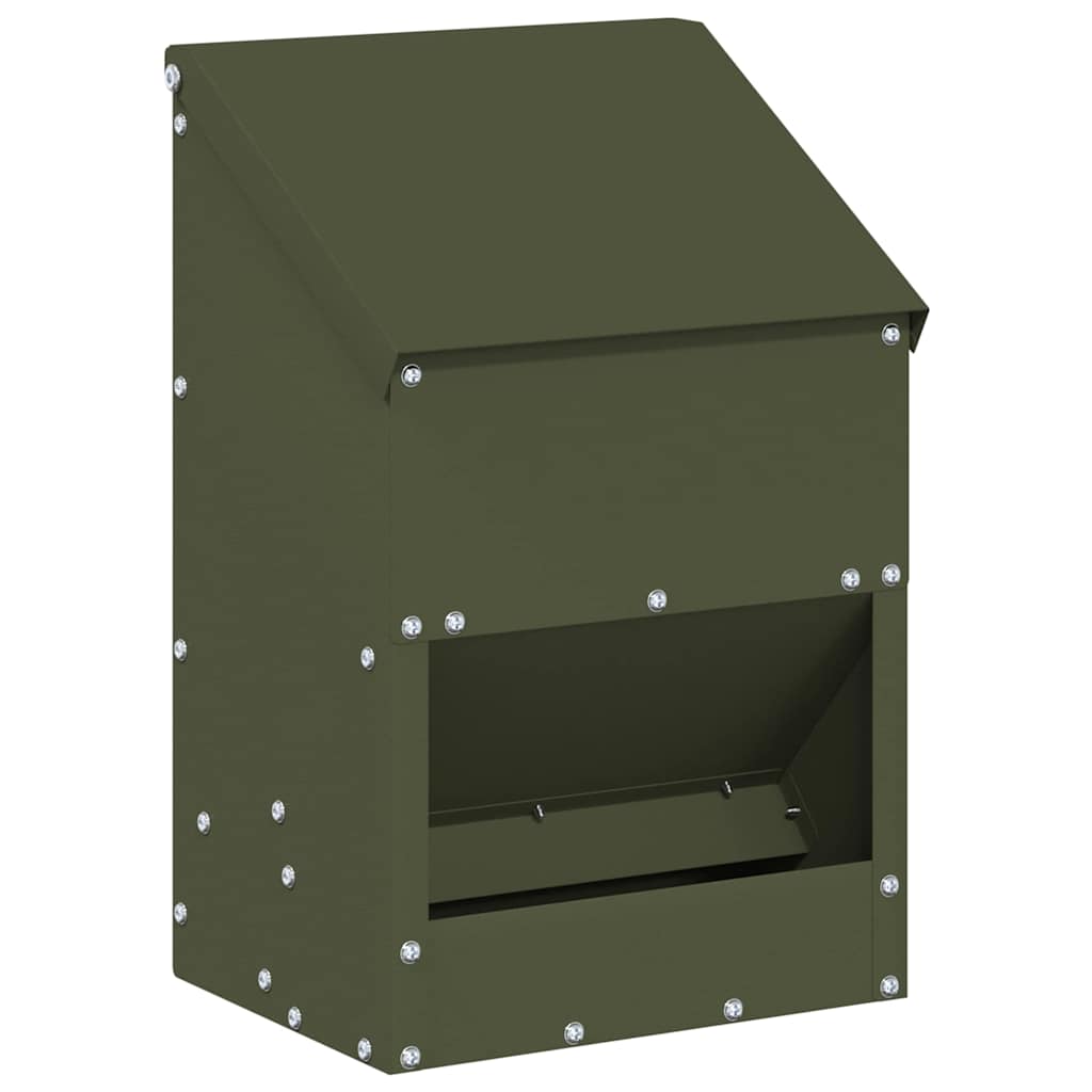 Feeder per pollo Verde oliva 21 x 16 x 33 cm 874664