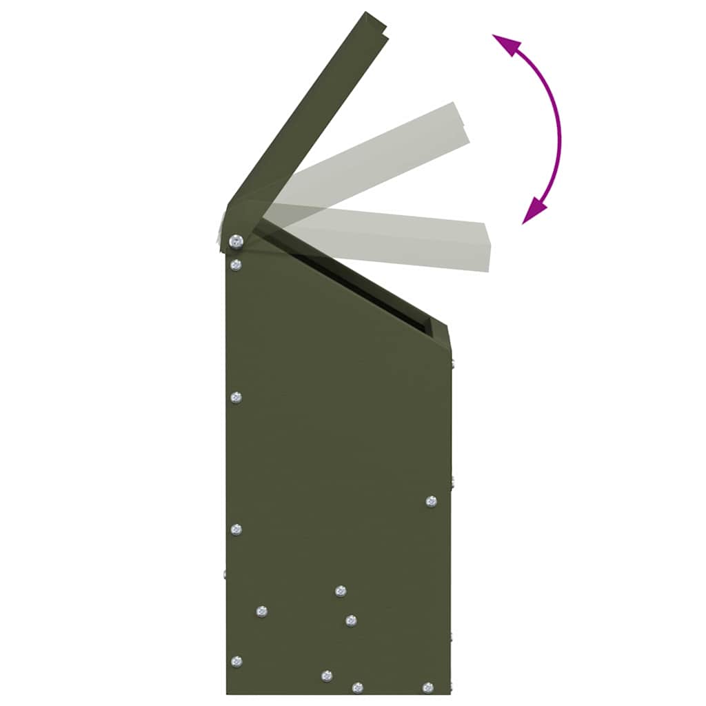 Feeder per pollo Verde oliva 21 x 16 x 33 cm 874664