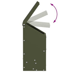 Feeder per pollo Verde oliva 21 x 16 x 33 cm 874664