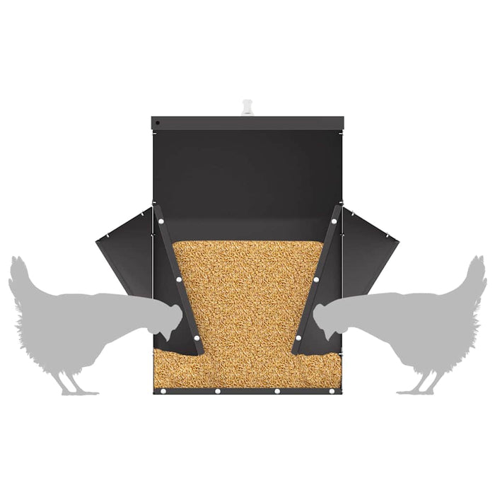 Feeder per pollo Nero 40,5 x 45 x 41 cm 874666