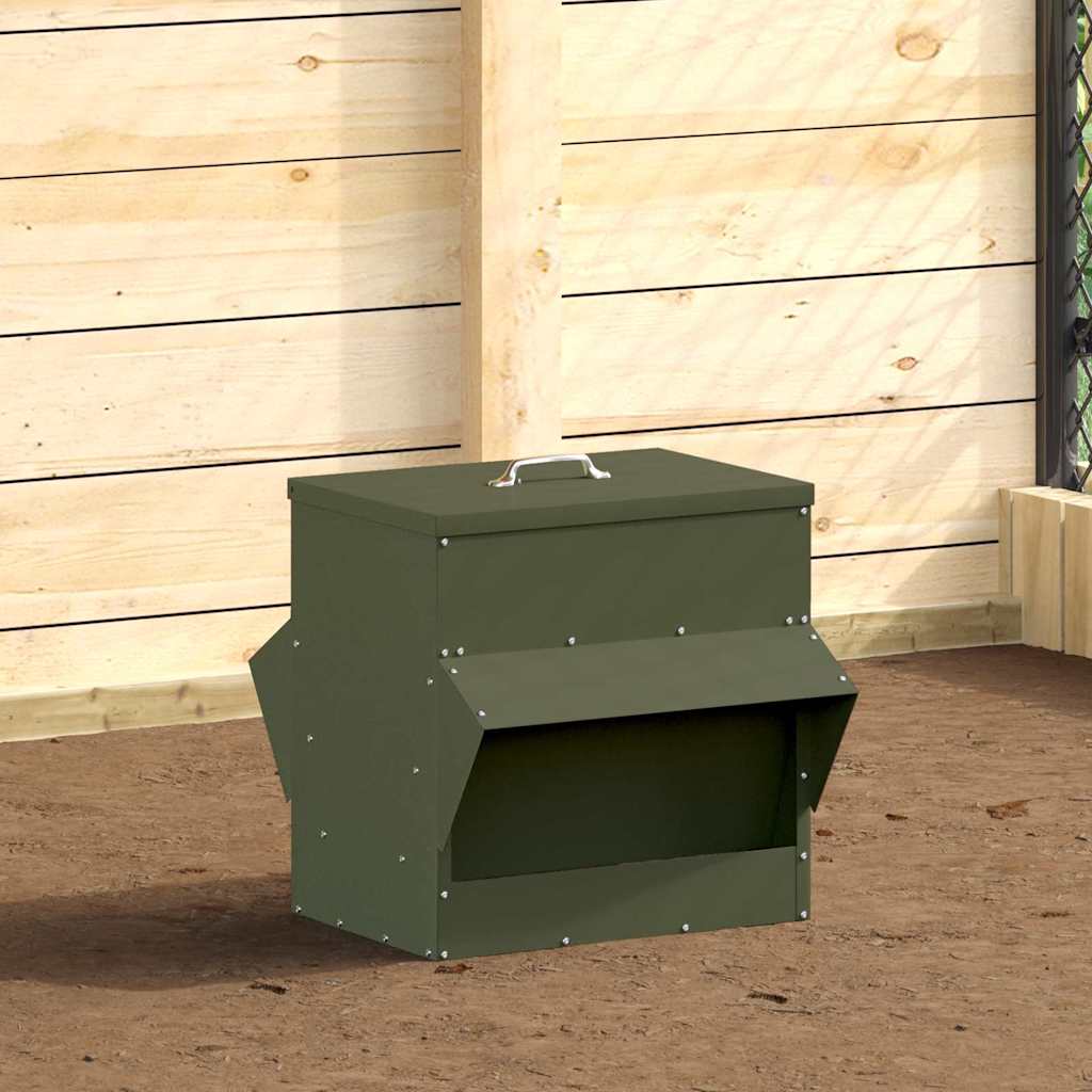 Feeder per pollo Verde oliva 40,5 x 45 x 41 cm 874667