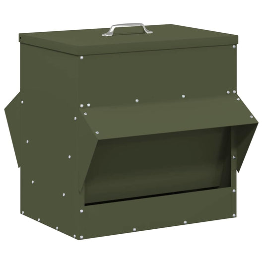 Feeder per pollo Verde oliva 40,5 x 45 x 41 cm 874667