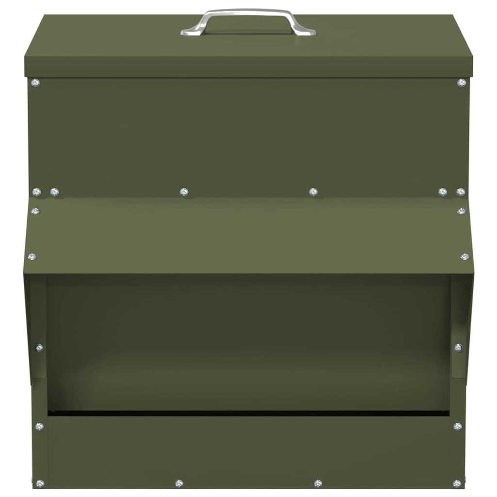Feeder per pollo Verde oliva 40,5 x 45 x 41 cm 874667