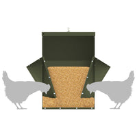 Feeder per pollo Verde oliva 40,5 x 45 x 41 cm 874667