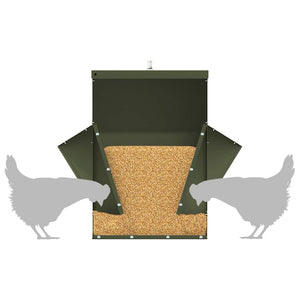 Feeder per pollo Verde oliva 40,5 x 45 x 41 cm 874667