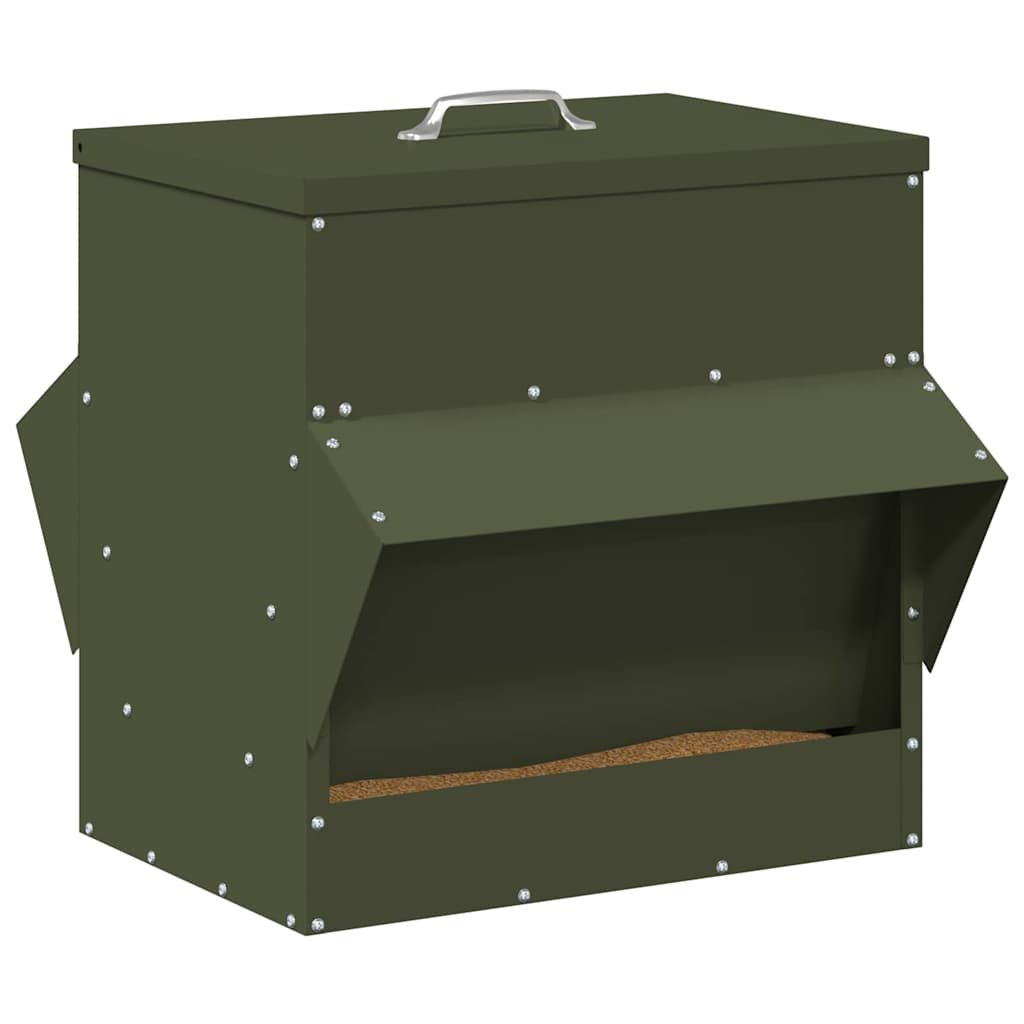 Feeder per pollo Verde oliva 40,5 x 45 x 41 cm 874667