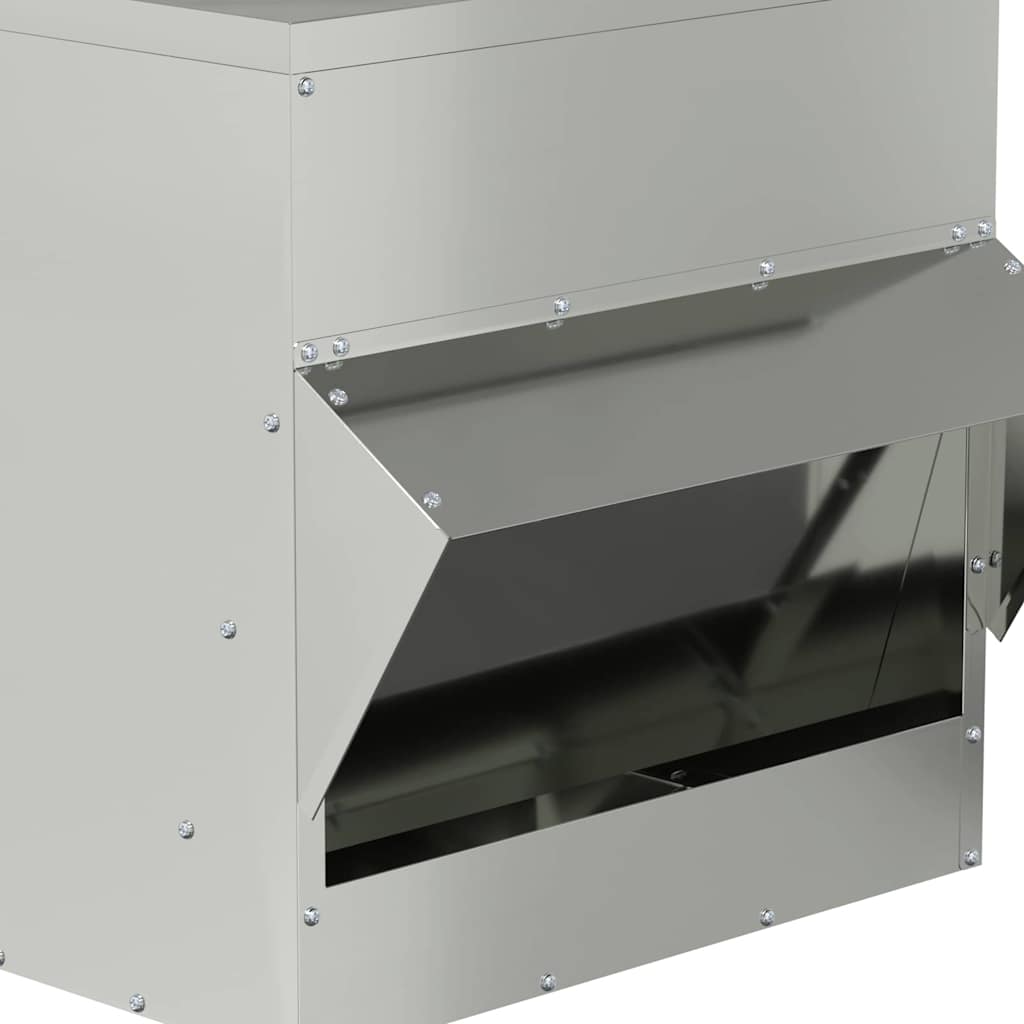 Feeder per pollo Argento 40,5 x 45 x 41 cm Acciaio zincato 874668