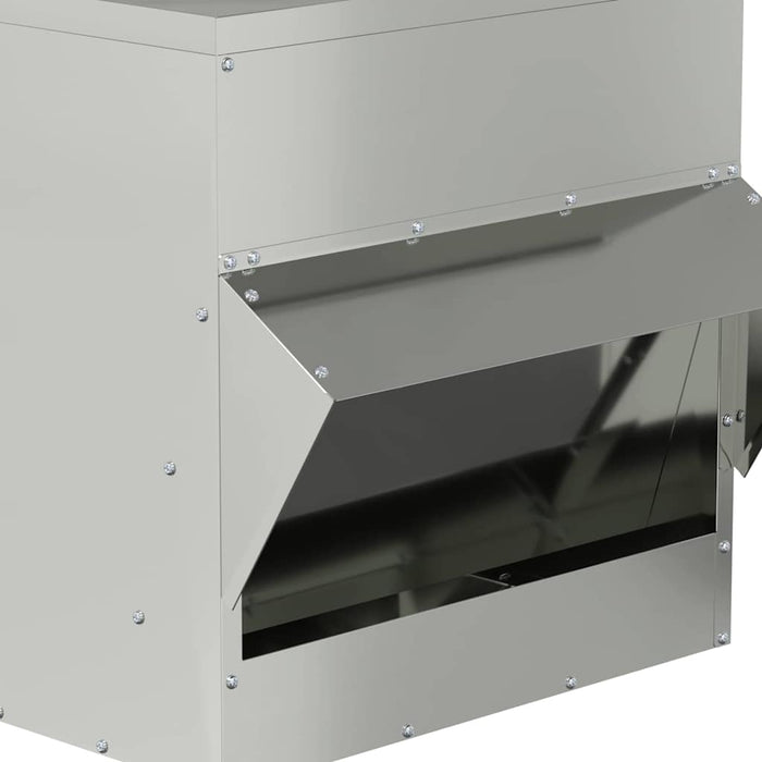 Feeder per pollo Argento 40,5 x 45 x 41 cm Acciaio zincato 874668