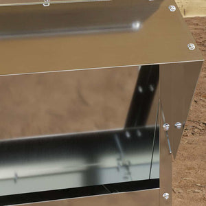 Feeder per pollo Argento 40,5 x 45 x 41 cm Acciaio zincato 874668
