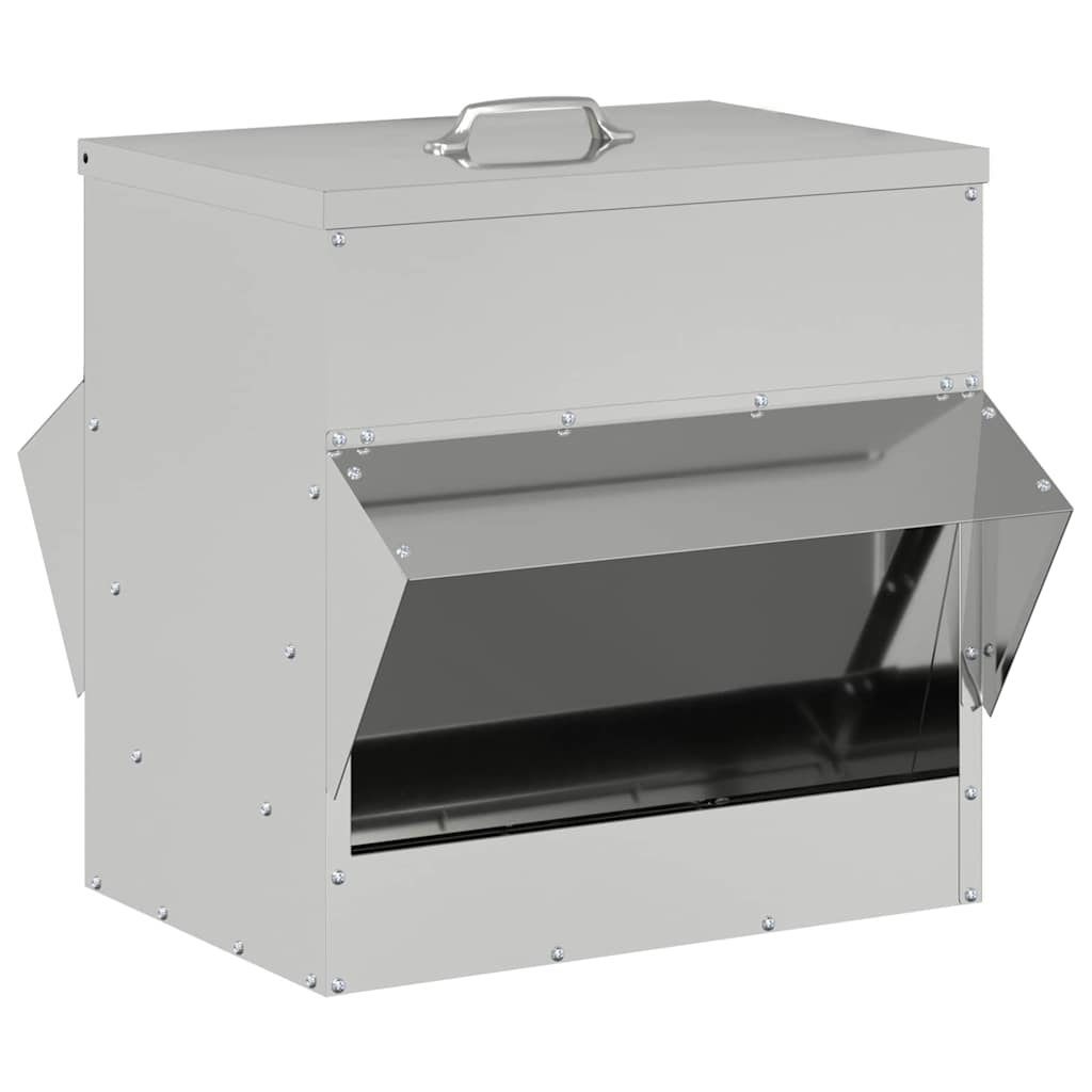 Feeder per pollo Argento 40,5 x 45 x 41 cm Acciaio zincato 874668