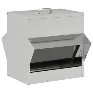 Feeder per pollo Argento 40,5 x 45 x 41 cm Acciaio zincato 874668