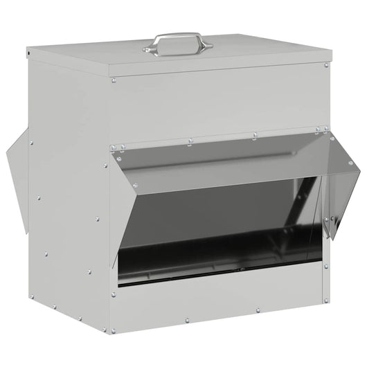 Feeder per pollo Argento 40,5 x 45 x 41 cm Acciaio zincato 874668