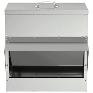 Feeder per pollo Argento 40,5 x 45 x 41 cm Acciaio zincato 874668