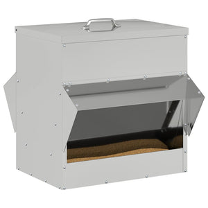 Feeder per pollo Argento 40,5 x 45 x 41 cm Acciaio zincato 874668
