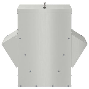 Feeder per pollo Argento 40,5 x 45 x 41 cm Acciaio zincato 874668