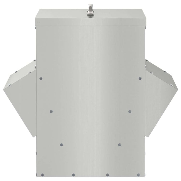 Feeder per pollo Argento 40,5 x 45 x 41 cm Acciaio zincato 874668