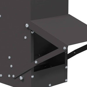 Feeder per pollo Nero 13 x 12 x 51 cm Acciaio laminato a freddo 874669