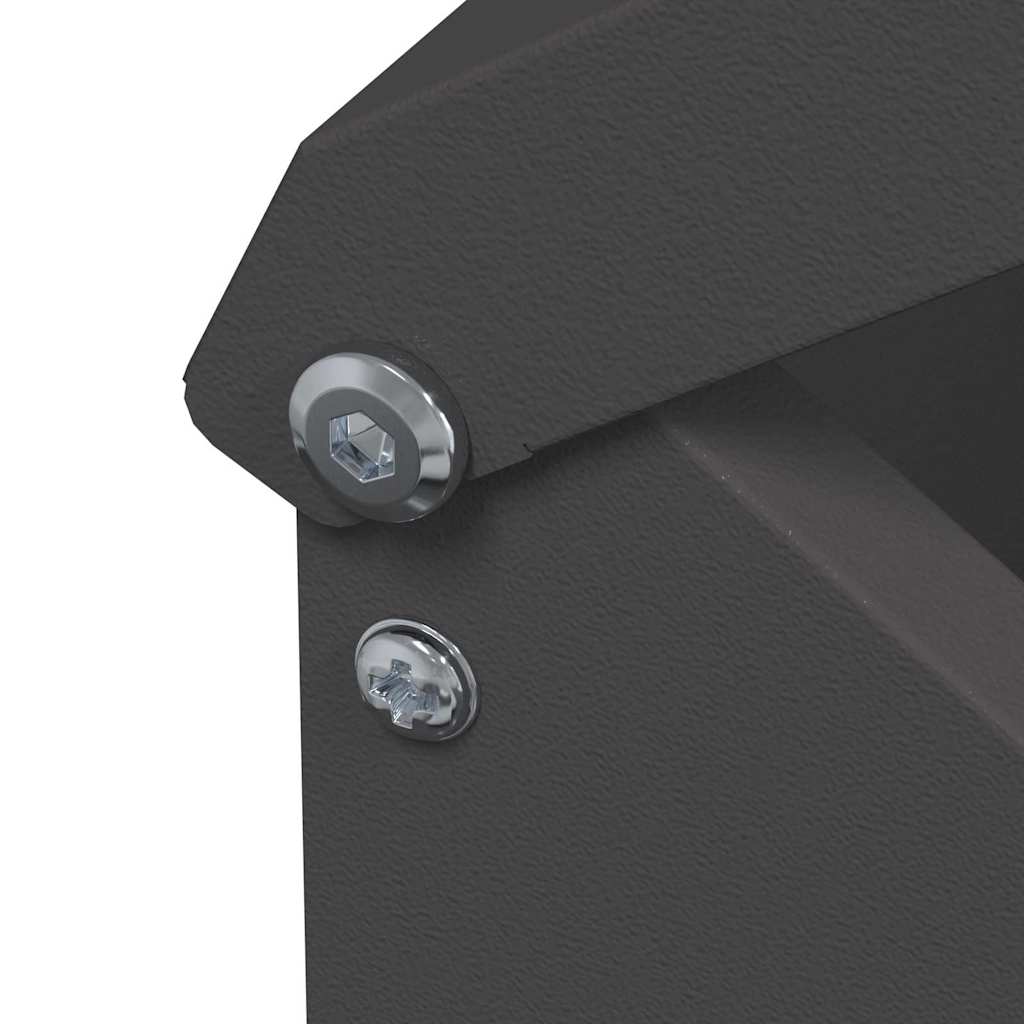 Feeder per pollo Nero 13 x 12 x 51 cm Acciaio laminato a freddo 874669