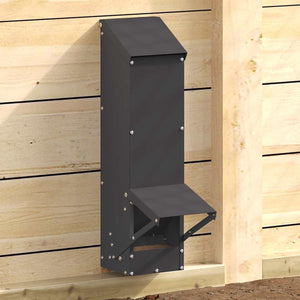 Feeder per pollo Nero 13 x 12 x 51 cm Acciaio laminato a freddo 874669