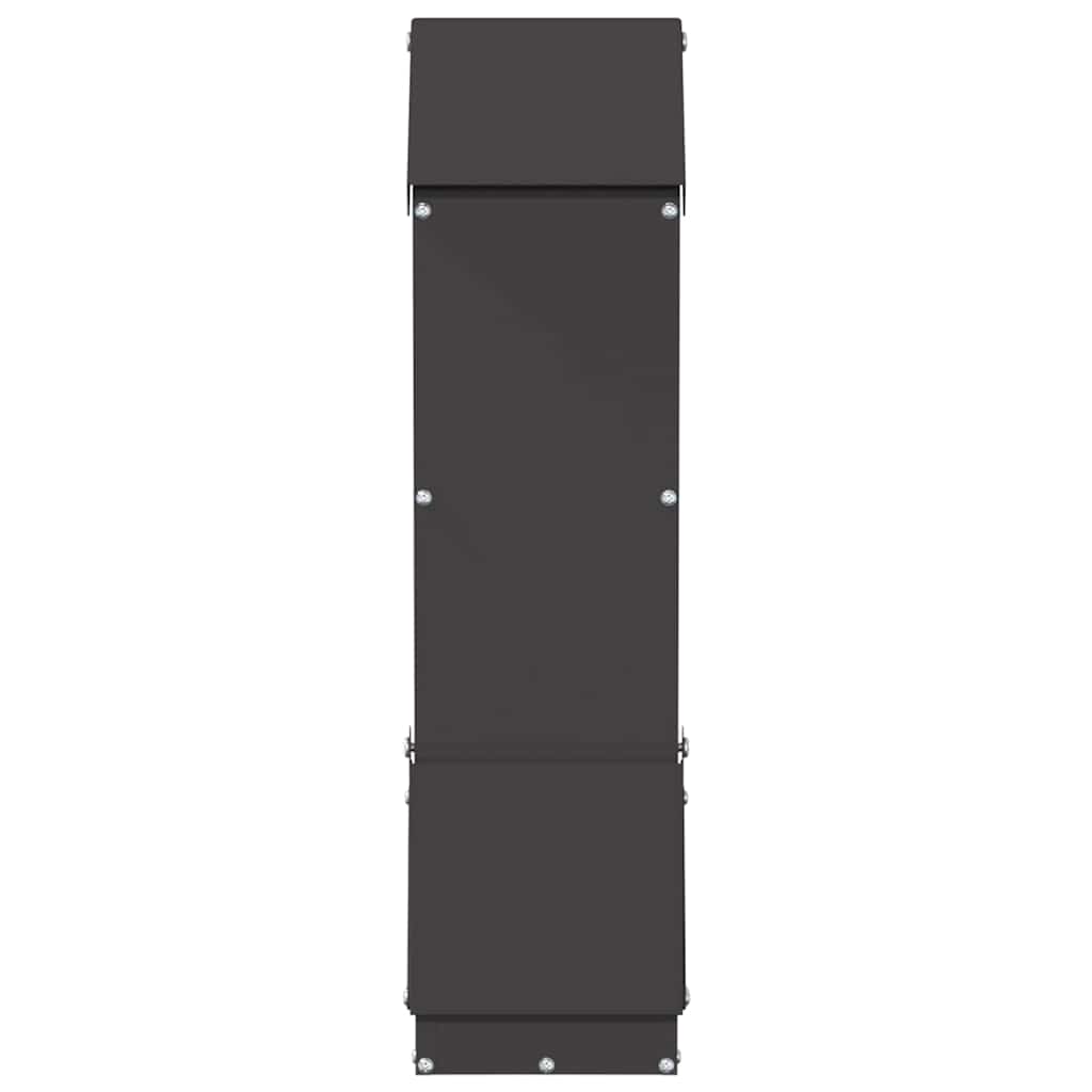 Feeder per pollo Nero 13 x 12 x 51 cm Acciaio laminato a freddo 874669