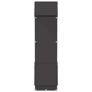 Feeder per pollo Nero 13 x 12 x 51 cm Acciaio laminato a freddo 874669